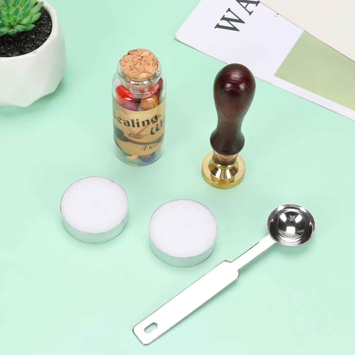 Wax Seal Letter Kit - 1 zestaw wysokiej jakości pieczęci z