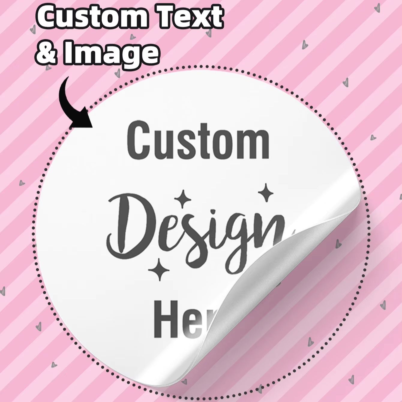 Personalised Candle Label - Naklejki okrągłe wodoodporne na zamówienie 3/5/6