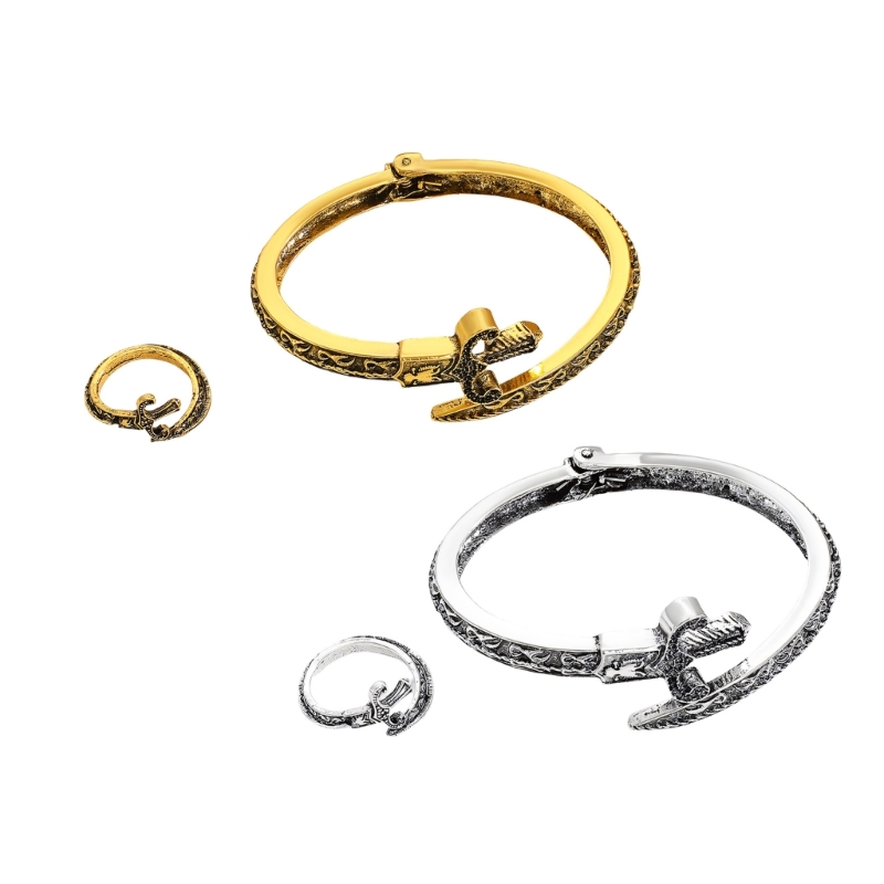 Coordinates Bracelet - Wykwintna bransoletka inspirowana wężem, regulowana bransoletka