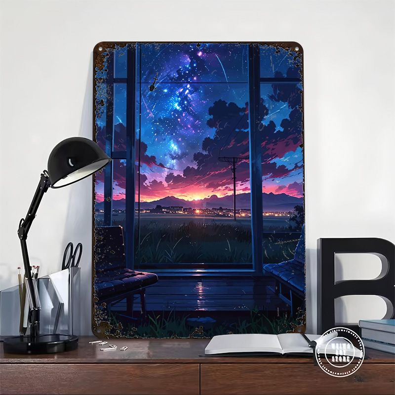 Anime Plakat z widokiem na okn – Custom Night Sky recenzja i cena