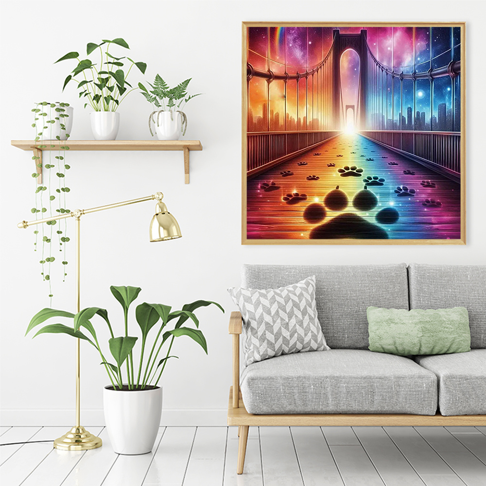 Huacan Diamond Painting Bridge – Photo Mosaic Print recenzja i cena