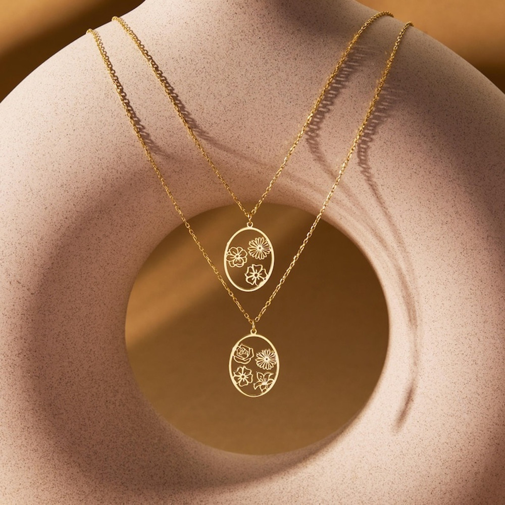 Personalizowany naszyjnik z kw – Birth Flower Necklace recenzja i cena