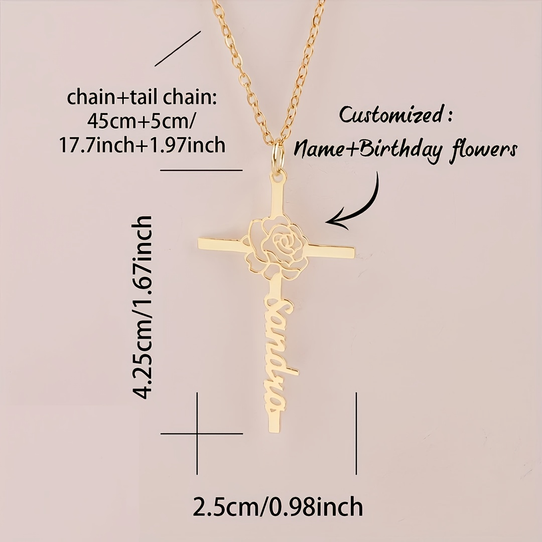 Personalizowany naszyjnik z kr – Birth Flower Necklace recenzja i cena