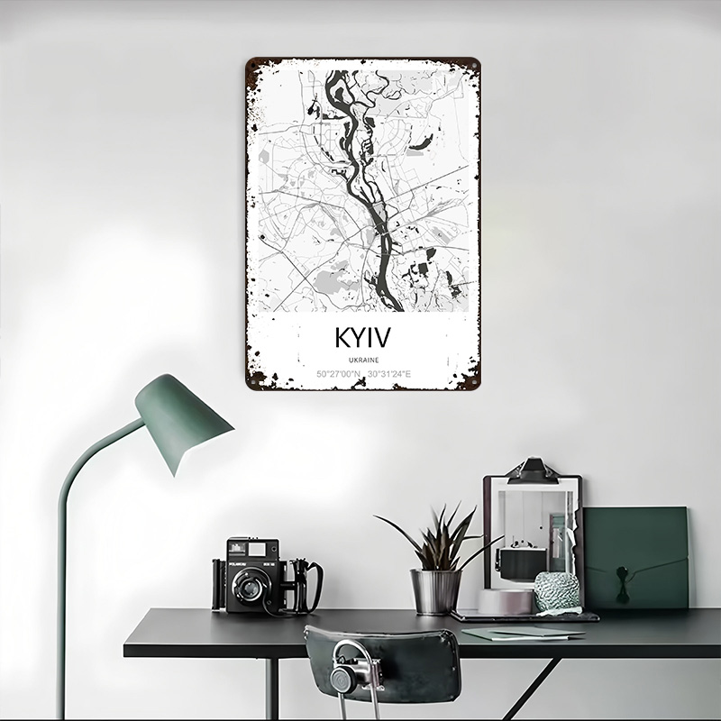 Mapa Kijowa Drukowana na Plaka – Custom Map Poster recenzja i cena