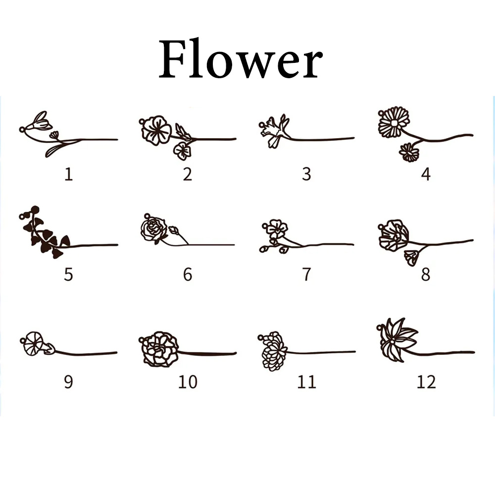 Haiyufly spersonalizowany nasz – Birth Flower Necklace recenzja i cena