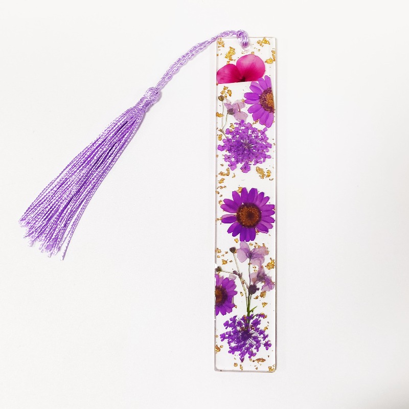 5 szt. Kreatywne, przezroczyst – Dried Flower Bookmark recenzja i cena