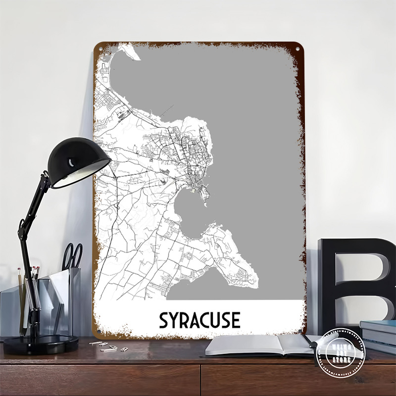 Mapa Syracuse, metalowy plakat – Custom Map Poster recenzja i cena