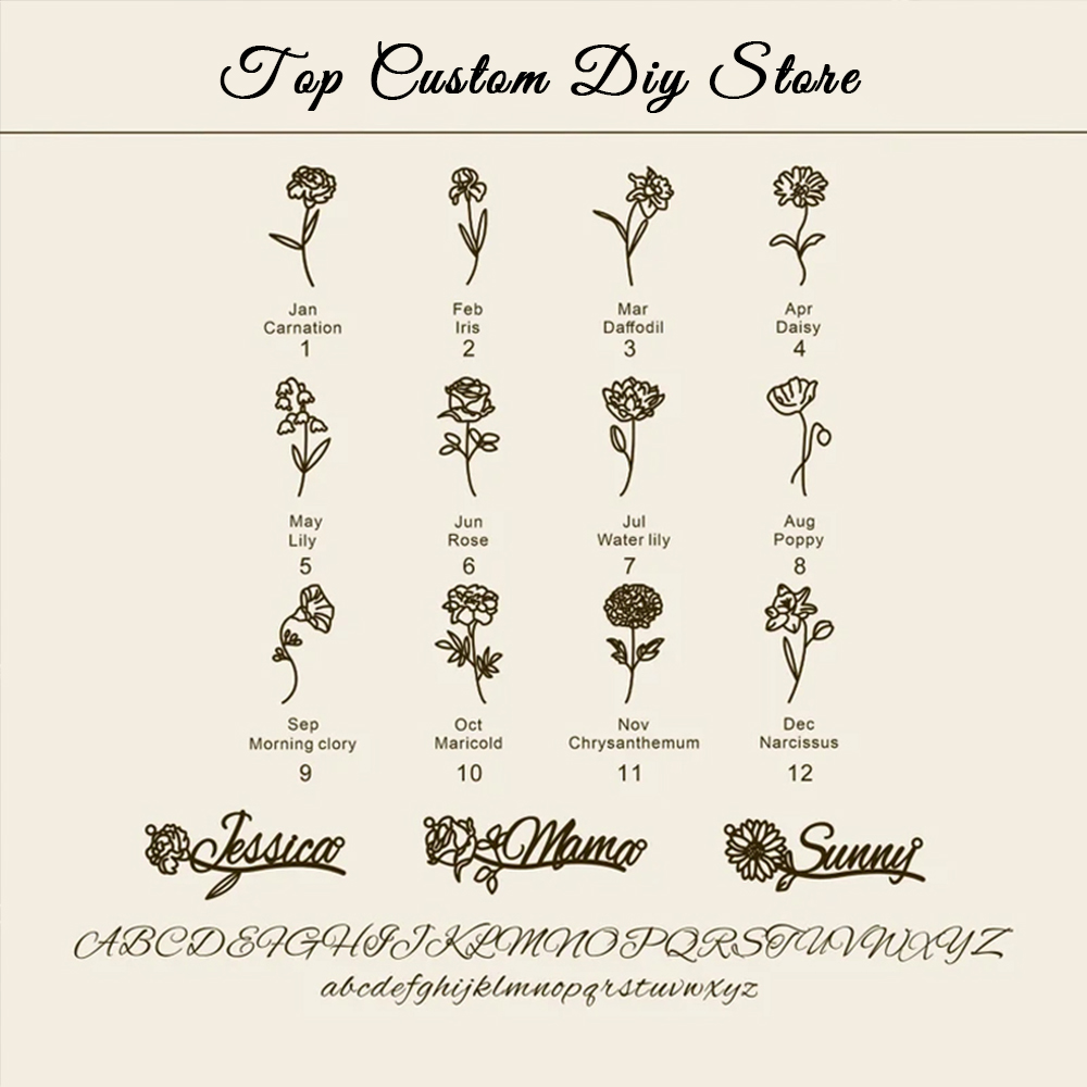 Spersonalizowany naszyjnik z i – Birth Flower Necklace recenzja i cena