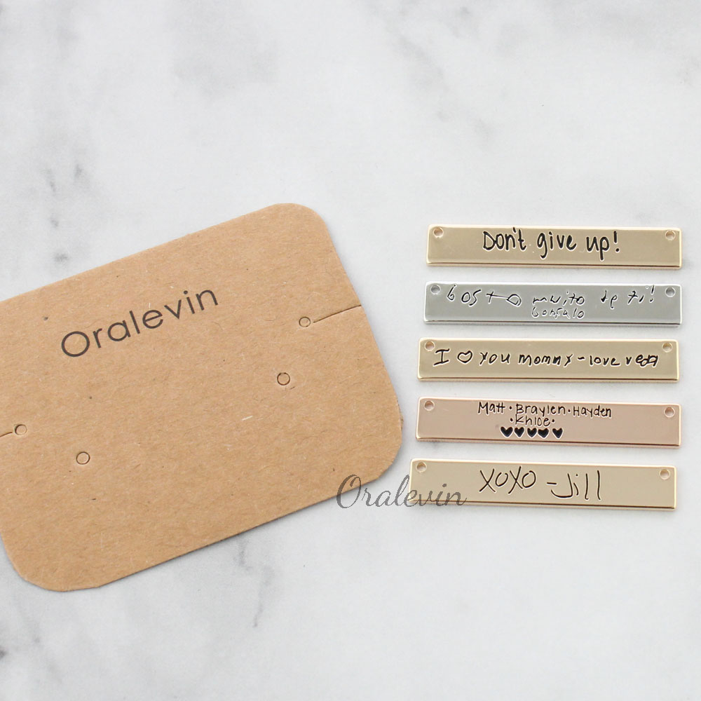 Spersonalizowane niestandardow – Handwriting Necklace Bar recenzja i cena