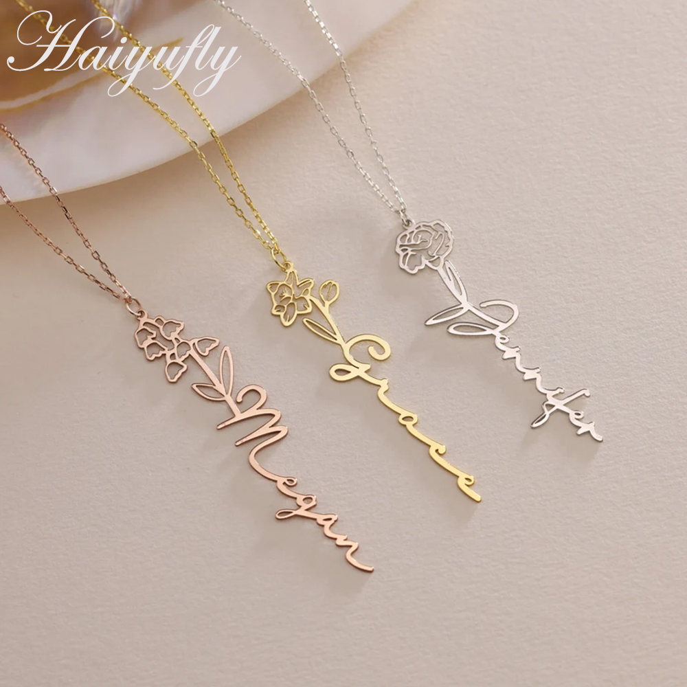 Haiyufly Nazwa własna Naszyjni – Birth Flower Necklace recenzja i cena