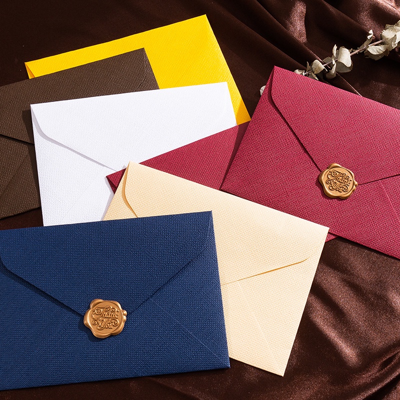 5 szt. Retro lniany wzór koper – Wax Seal Letter Kit recenzja i cena