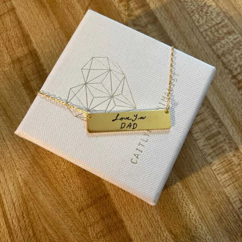 Niestandardowy naszyjnik z imi – Handwriting Necklace Bar recenzja i cena