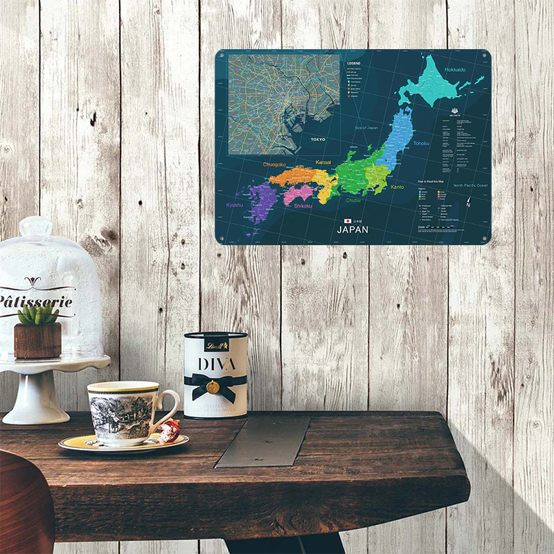 Mapa Japonii i Tokio Plakat Pe – Custom Map Poster recenzja i cena