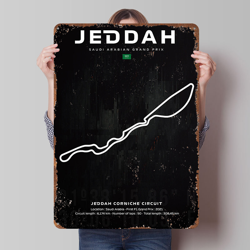 Mapa toru Jeddah, plakat, pers – Custom Map Poster recenzja i cena