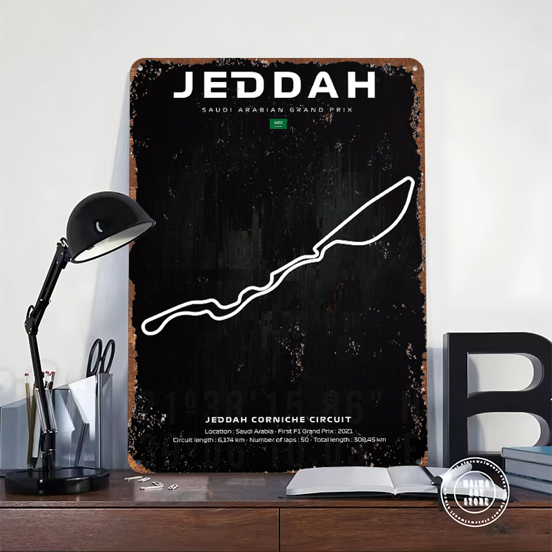 Mapa toru Jeddah, plakat, pers – Custom Map Poster recenzja i cena