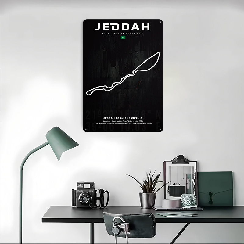 Mapa toru Jeddah, plakat, pers – Custom Map Poster recenzja i cena