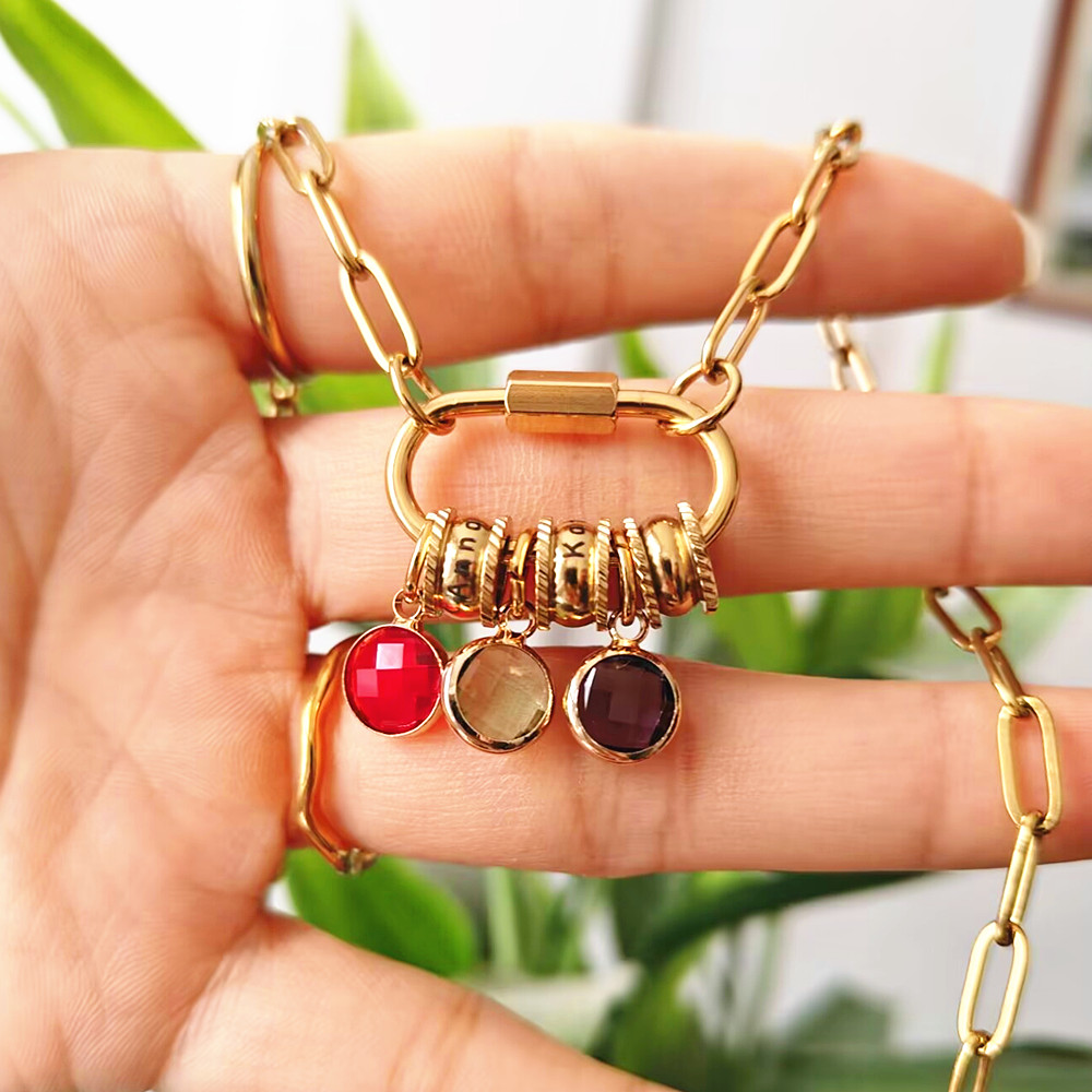 Niestandardowy karabinek Nazwa – Birth Flower Necklace recenzja i cena