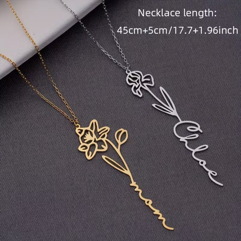 Spersonalizowany naszyjnik z i – Birth Flower Necklace recenzja i cena